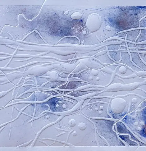 Formas Orgânicas — Tríptico, painel 3, de Vera Lucia Pereira
