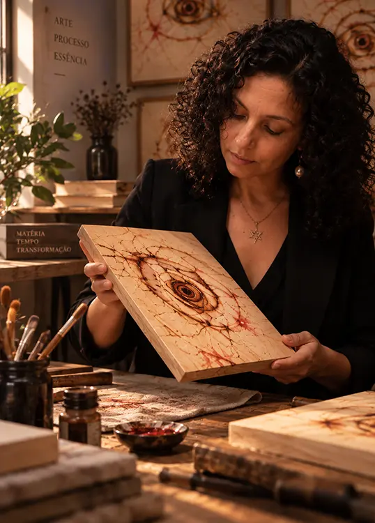 Obra da série Paleontologia das Formas, de Vera Lucia Pereira